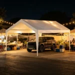 10 x 20 ft Carport Replacement Canopy Cover, Heavy-Duty Waterproof Garage Top Tarp with Ball Bungees (Frame Not Included) - Image 4