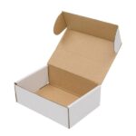 50 Corrugated Paper Boxes 6x4x2 "(15.2 * 10 * 5cm) White Outside and Yellow Inside - Image 6