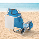 Same Code 56766889 63*65*82cm Short Oxford Cloth Silver White Aluminum Tube Bearing 100kg Beach Chair Blue - Image 7