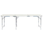 180 x 60 x 70cm Aluminum Alloy Folding Table White - Image 23