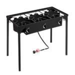 Replace 15455210 Outdoor Camp Stove High Pressure Propane Gas Cooker Portable Cast Iron Patio Cooking Burner (Three Burner 225000-BTU) - Image 4