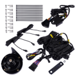 UTV Turn Signal Kit w/ 110D Horn Street Legal Rocker Switch Triangle LED Lights Replacement for Polaris, Can-Am, Teryx, CFMoto - Image 4