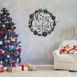 CIFbuy Elegant Christmas Metal Wall Art Holiday Welcome Sign Indoor Outdoor Decor Gift (TikTok, temu pick-up service) - Image 9