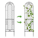 2 Pack 16" x 61" Rustproof Iron Garden Trellis - Image 17