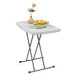 Replace 59374361 76*50*70.5cm Liftable Garden Plastic Table White - Image 41