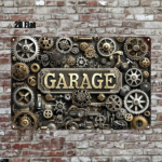 CIFbuy Steampunk Vintage Metal Sign 8x12 Inch 2D Flat Rustic Iron Wall Art, Retro Nostalgic Garage Gear Decorative Tin Plaque, Waterpro TikTok, TikTok, rpro Self-pickup Logiopics - Image 6