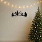 CIFbuy Vintage Mountain Forest Metal Wall Art Rustic Nature Print for Living Room Bedroom Holiday Gift (TikTok, temu pick-up service) - Image 2