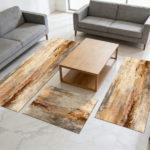 Three-piece kitchen rug set, non-slip and washable, abstract pattern kitchen hallway rug, soft and comfortable, suitable for sinks, floors, entrances, hallways and bathrooms. - Image 11