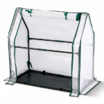 Mini Greenhouse with PE Cover, Indoor Outdoor Plant Gardening Green House for Garden Backyard, 36*18*33in, White - Image 14