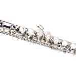 Nickel Plated C Closed Hole Concert Band Flute with E Key - Image 2