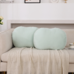 Set of 2 Super Soft Cute Aqua Decorative Throw Pillows(TEMU&TK ) - Image 2