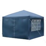 3 x 3m Two Doors & Two Windows Practical Waterproof Right-Angle Folding Tent Blue - Image 36