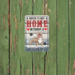 CIFbuy 1pc Retro American Bulldog Metal Wall Sign, Waterproof Rustproof Dog Lover Home Decor, A House Without An American Bulldog Is No TikTok, TikTok, s No Self-pickup Logiopics - Image 5
