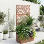 Metal Garden Bed with Trellis, 70 Inch Height Metal Planter Box with Trellis, Garden Box for Climbing Plants Vegetable, Metal Garden Bed with Drainage Holes - Image 7