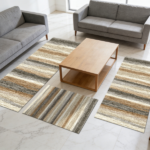 Three-piece kitchen rug set, non-slip and washable, abstract pattern kitchen hallway rug, soft and comfortable, suitable for sinks, floors, entrances, hallways and bathrooms. - Image 11