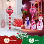 Lighted STOP Sign Christmas Yard Decorations, Pre-lit Road Sign SANTA STOP HERE with 70 LED White Lights and Stakes for Xmas Outdoor Holiday Indoor Decor Lighted Holiday Displays - Image 13