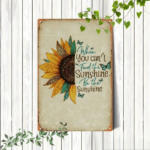 CIFbuy Vintage Sunflower Metal Sign 8x12 Inch, Retro Tin" Painting Wall Art With Inspirational Quote, Inspirational Quote, Durable Handcrafted 2D Flat Decor RetroikTok, RetroikTok, t Self-pickup Logiopics - Image 8