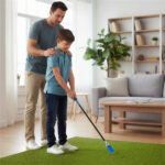 Portable Fiberglass Golf Swing Stick, Improve Grip & Shot Accuracy Golf Warm-Up Tool for Beginners & Pros-Blue - Image 7