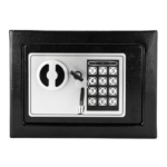 Mini Wall-in Style Electronic Code Metal Steel Box Safe Case 17EF Black - Image 52