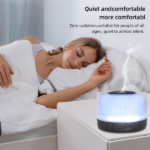500ml Large Essential Oil Diffuser with Humidifier, Timer & 7 Color Lights – Includes 6 Fragrance Oils for Home, Office, Yoga – Aromatherapy Ultrasonic Diffuser - Image 7