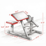 2-In-1 Heavy-Duty Bicep Preacher Curl Bench: Bicep Curl Machine with Adjustable Seat & Elbow Cushion – Perfect for Home Gym Arm Training - Image 3