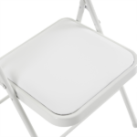 Same Code 71155989 6pcs Elegant Foldable Iron & PVC Chairs for Convention & Exhibition White - Image 16