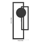 CIFbuy Abstract Line iron Wall Art Set Modern Minimalist Black and White Decor for Living Room Bedroom Office Halloween Gift (TikTok, temu pick-up service) - Image 3