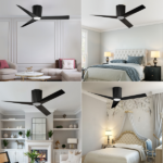 Ceiling Fans with Dimmable Led Lights, 52 Inch Flush Mount Ceiling Fan Remote Control, Quiet DC Reversible Motor for Summer Winter, Low Profile Modern ABS Blades Indoor Use, 3X-Z3[Unable ship on weekends, TK/TEMU only for pickup, only TX10643 warehouse supports GOFO] - Image 10