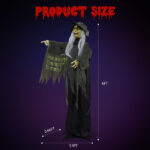 6ft Witch Halloween Standing Decoration - Image 4