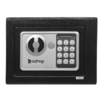 Mini Wall-in Style Electronic Code Metal Steel Box Safe Case 17EF Black - Image 3