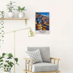 CIFbuy 1pc Retro Medellin Colombia Travel Metal Tin Sign, Vibrant Hillside Wall Art, Durable Decorative Iron Poster For Home Garden TikTok, TikTok, Art Self-pickup Logiopics - Image 6