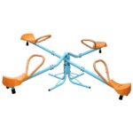 Outdoor Kids Spinning Seesaw Sit and Spin Teeter Totter Outdoor Playground Equipment Swivel Teeter Totter for Backyard - Image 2