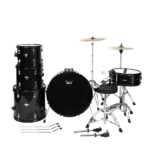 [Do Not Sell on Amazon] Full Size Adult Drum Set 5-Piece Black with Bass Drum, two Tom Drum, Snare Drum, Floor Tom, 16" Ride Cymbal, 14" Hi-hat Cymbals, Stool, Drum Pedal, Sticks - Image 31