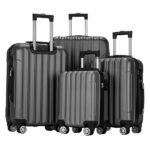 Vertical pattern four-in-one universal wheel with handle trolley case 16in 20in 24in 28in ABS aluminum alloy trolley classic color - dark gray N101 product upgrade - Image 11