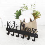 CIFbuy Sleek Single Hook Wall Key Holder Modern Black iron Key Organizer for Entryway Office Home (TikTok, temu pick-up service) - Image 3