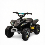Black 6V Kids Motorized Quad – 4-Wheeler ATV Ride On Car with Forward/Reverse Switch for 18-36 Months Old - Image 2