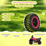 Pink Non-Electric Toddler Ride-On Push Car: Foot-to-Floor Sliding Ride Racer ATV Toy with Music & Lights – for 1.5-3 Year Old Kids - Image 6