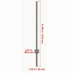 10-Pack 4ft U-Channel Fence Posts, Heavy Duty Steel Wire Fencing Stakes for Garden - Image 3