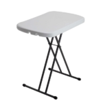 26 inch Rectangle Personal Table, Indoor/Outdoor Light Commercial Grade, White (Shipment from Walmart)