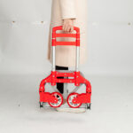 Portable Foldable Telescopic Trolley Trolley Luggage Trolley Red - Image 18