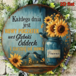 CIFbuy Vintage Polish Language Aluminum Sign 8x8 Inch Round, New Beginnings Life Motto Decorative Plaque, 2D Flat Metal Wall Art For Li TikTok, TikTok, Life Self-pickup Logiopics - Image 6