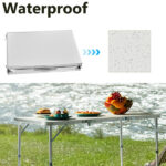4ft Camping Folding Table, Aluminum Portable Picnic Table with Adjustable Height, 3 Fold Lightweight Outdoor Table for Indoor Travel Beach and Party - Image 18