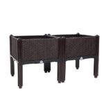2Pcs Free Splicing Injection Planting Box Brown - Image 37