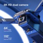 2026 2 Battery V13 RC Drone 6K HD Dual Camera WiFi FPV Foldable Quadcopter Camera Drone ,Logistic is randomly sent by UPS/USPS/GOFO/UNI/FEDEX - Image 2