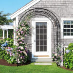 134*59*213cm Double Layer Iron Art Arc Top Iron Arch Black - Image 14
