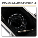 41" Folk Guitar ABS Molded Carrying Case Fits Most Acoustic Guitars Microgroove Grayish Blue - Image 8