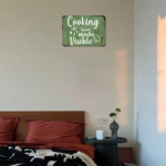CIFbuy Cooking Is Love Made Visible Metal Tin Sign, Rustic Farmhouse Wall Decor, Vintage Funny Kitchen Plaque, Kitchen Plaque, 8x12in Unframed Metal Ar VisibleikTok, VisibleikTok, nny Kitchen Plaque Self-c ckup Logiop Ar