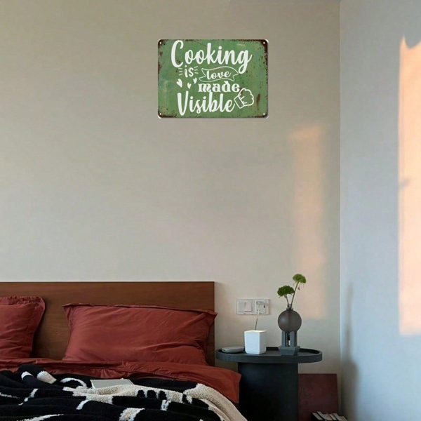 ecc54068-762f-45d9-aed3-208a00d72229.png CIFbuy Cooking Is Love Made Visible Metal Tin Sign, Rustic Farmhouse Wall Decor, Vintage Funny Kitchen Plaque, Kitchen Plaque, 8x12in Unframed Metal Ar VisibleikTok, VisibleikTok, nny Kitchen Plaque Self-c ckup Logiop Ar - Image 1