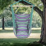 Distinctive Cotton Canvas Hanging Rope Chair with Pillows Green - Image 16