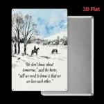 CIFbuy Winter Scene Painting Inspirational Quotes Metal Tin Sign Indoor Outdoor Weatherproof Wall Decor For Home Bar Office Man Cave Garage (TikTok, temu pick-up service) - Image 2